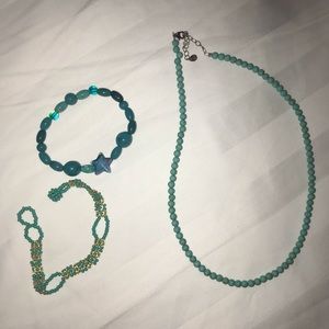 3/$20 Teal jewelry